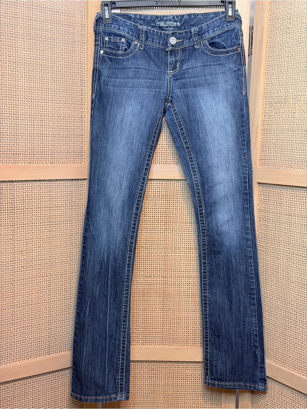 Maurices Blue Straight-leg Cut Jeans